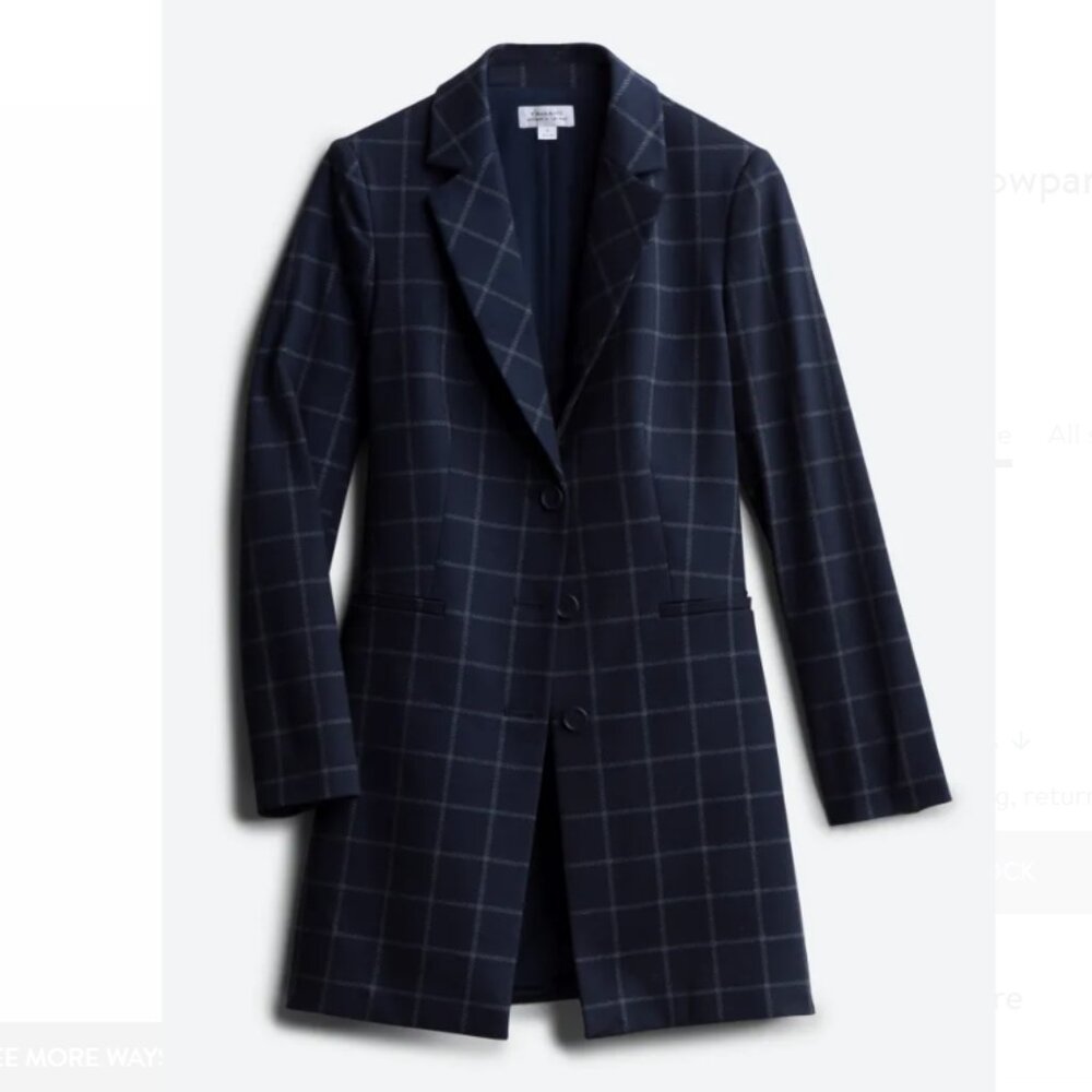 Tahari Lorna Windowpane Jacket